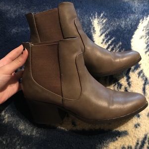 Brown booties